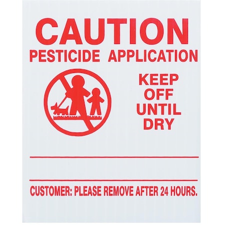 Gemplers GEMPLER'S Vermont Lawn Pesticide Application Signs, P45RU25 W/R 4V-314, PK25 P45RU25 W/R 4V-314
